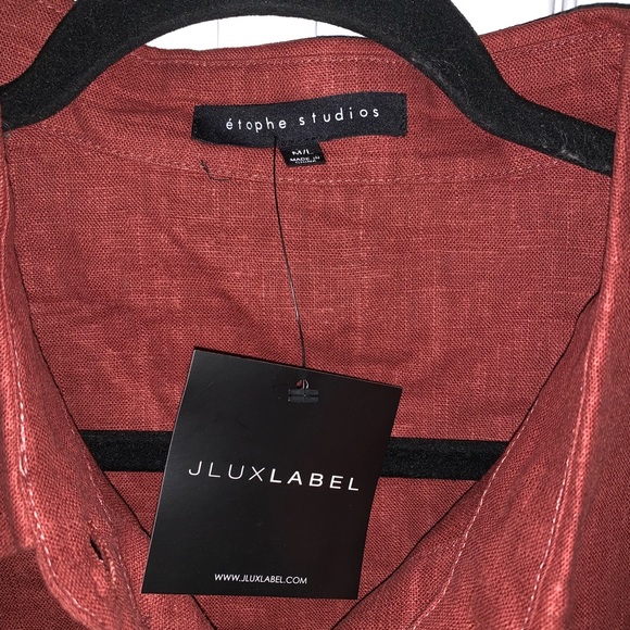 NWT JLUXLABEL Cinnamon Nicolette Belted Top - Picture 6 of 11